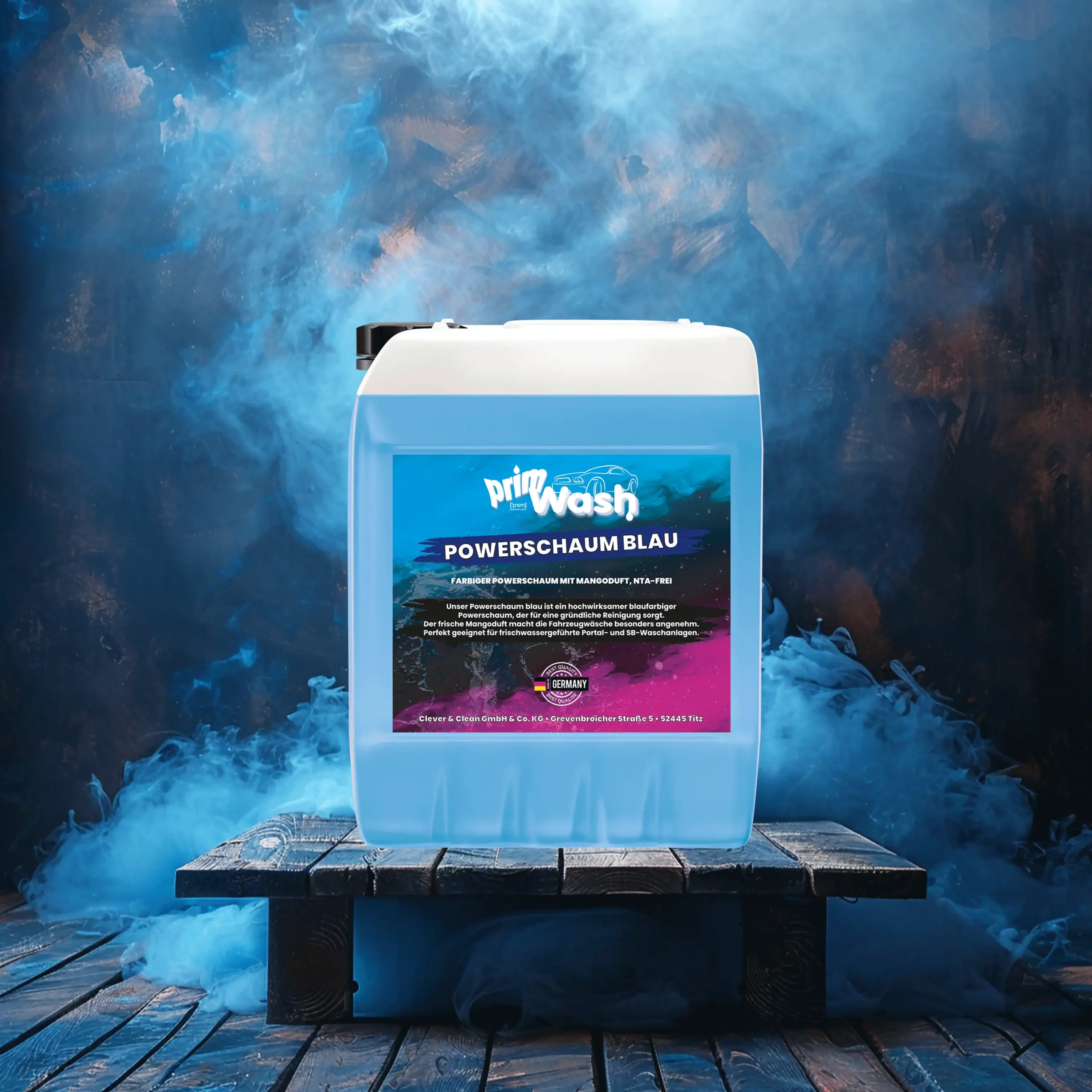 Powerschaum Blau mit Mangoduft