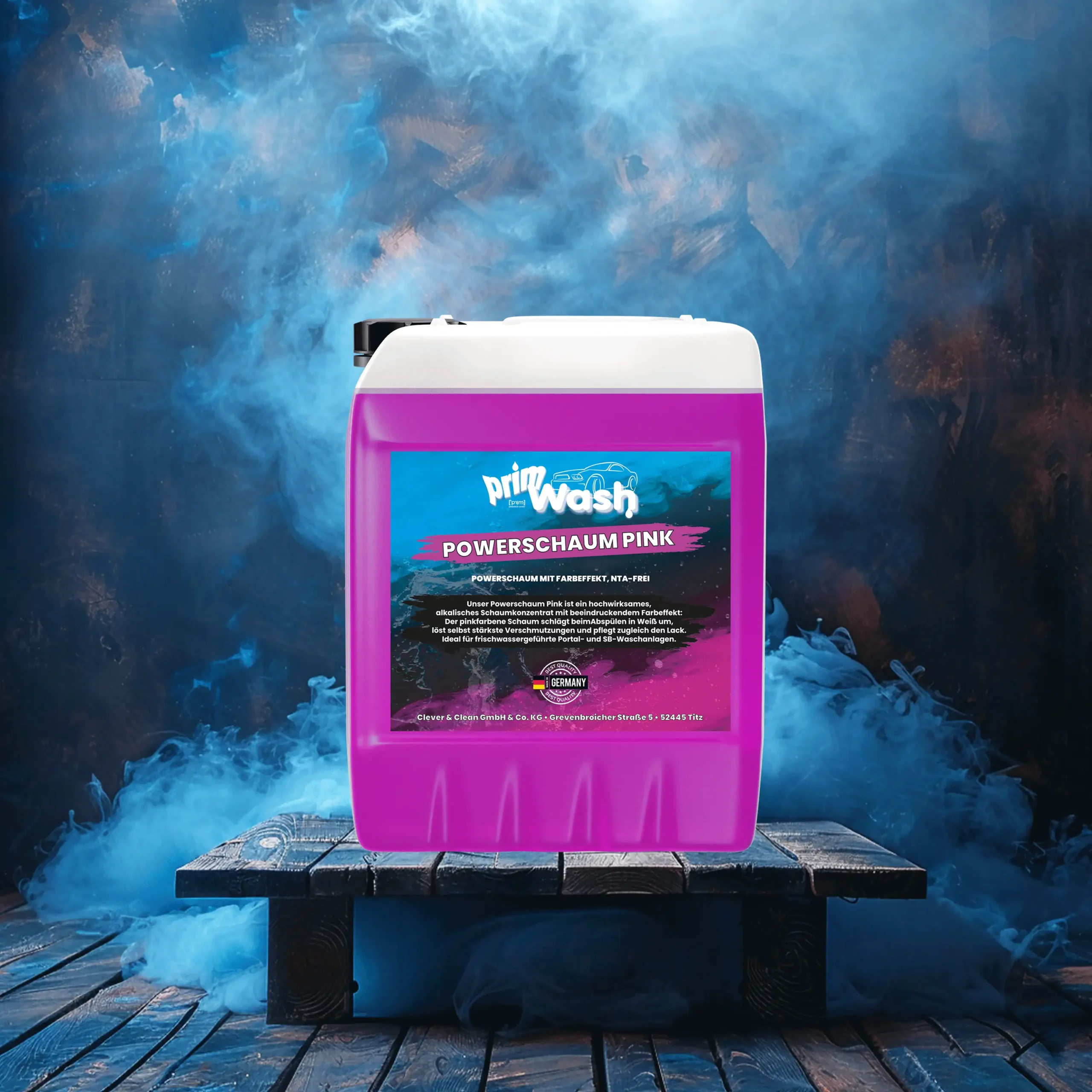 Powerschaum Pink mit Farbeffekt