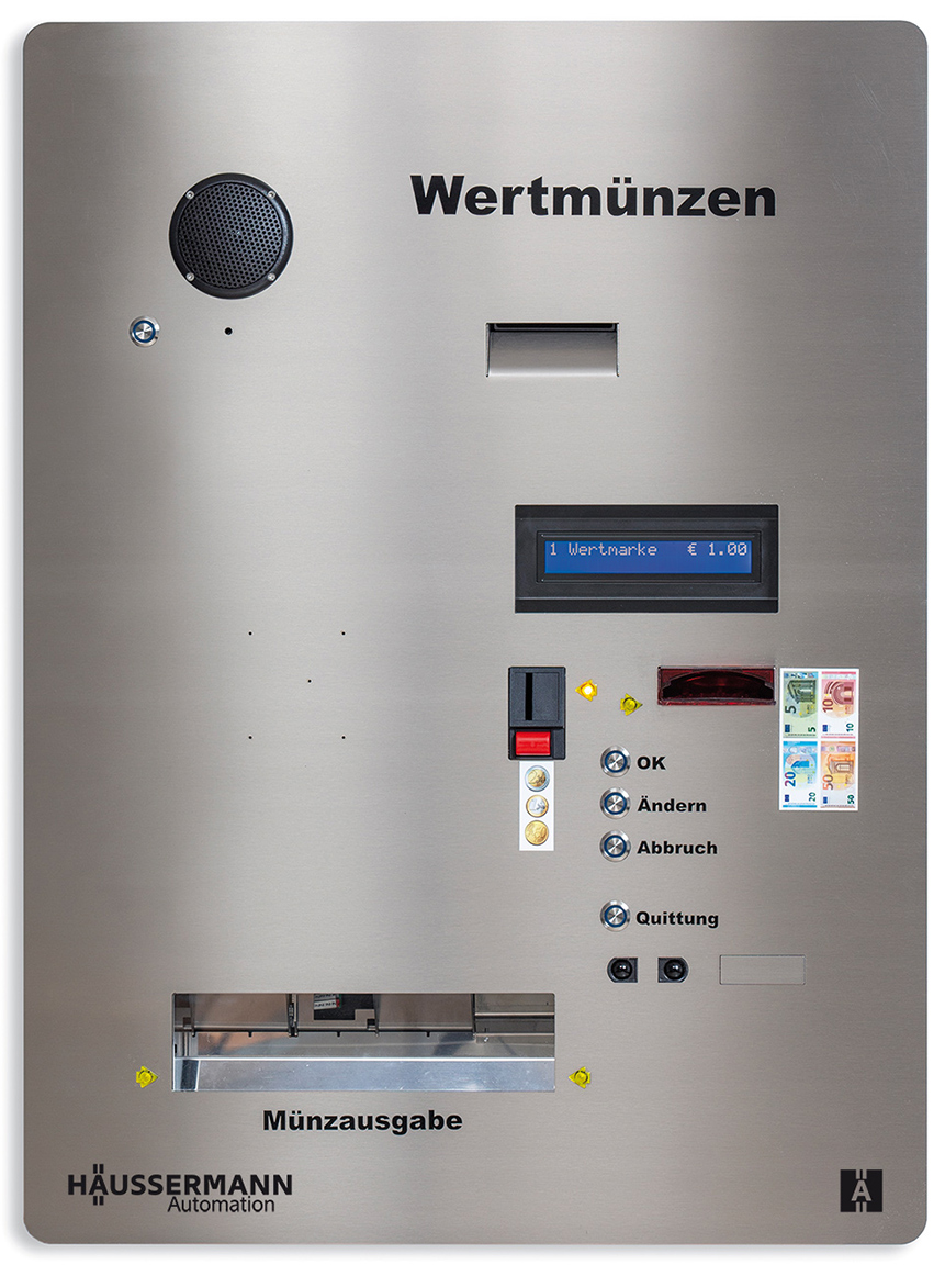 Wechsel-Automat SBA-4D für Waschbeleg-Verkauf